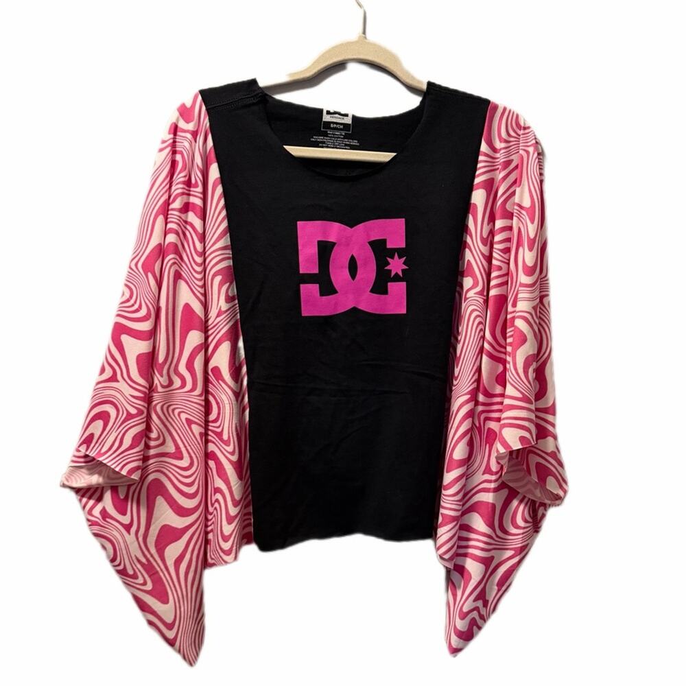 DC Pink Poncho Cropped up cycle